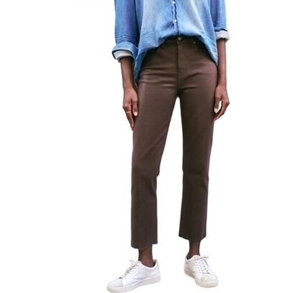 FRANK & EILEEN THE CORK EVERYDAY JEAN IN WAXED CHOCOLATE size  27 - Picture 1 of 11